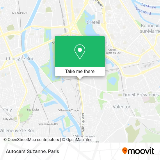 Autocars Suzanne map