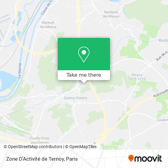 Mapa Zone D'Activité de Ternoy