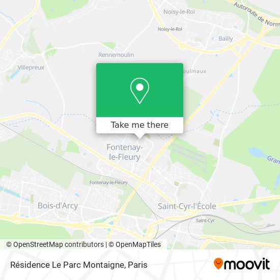 Résidence Le Parc Montaigne map