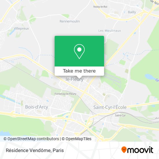 Résidence Vendôme map