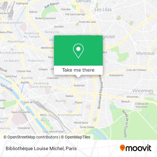 Bibliothèque Louise Michel map