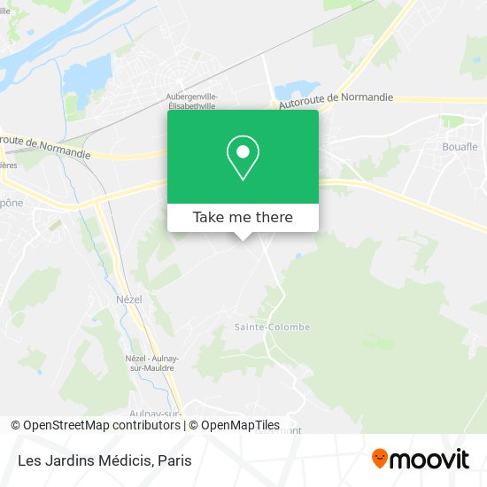Les Jardins Médicis map