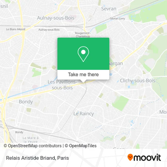 Relais Aristide Briand map