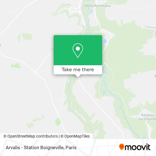 Arvalis - Station Boigneville map