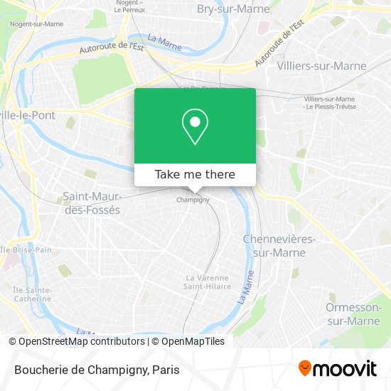 Boucherie de Champigny map