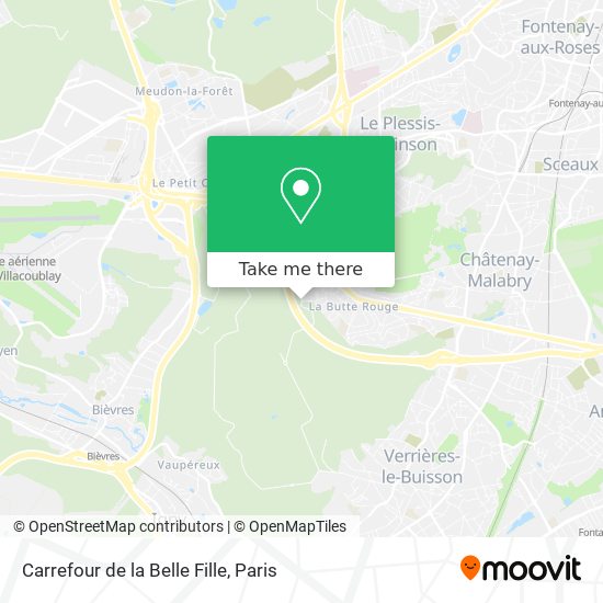 Carrefour de la Belle Fille map