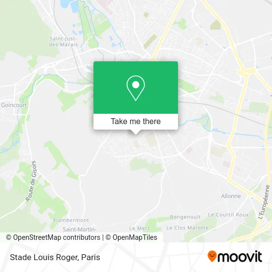 Stade Louis Roger map