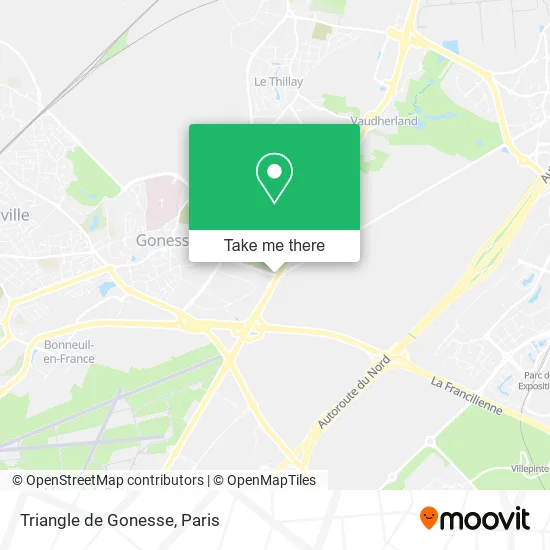 Triangle de Gonesse map