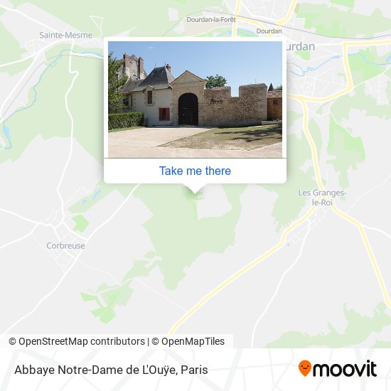 Mapa Abbaye Notre-Dame de L'Ouÿe