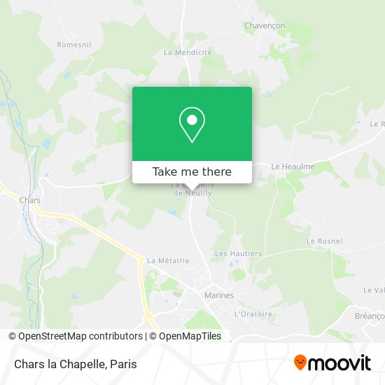 Mapa Chars la Chapelle