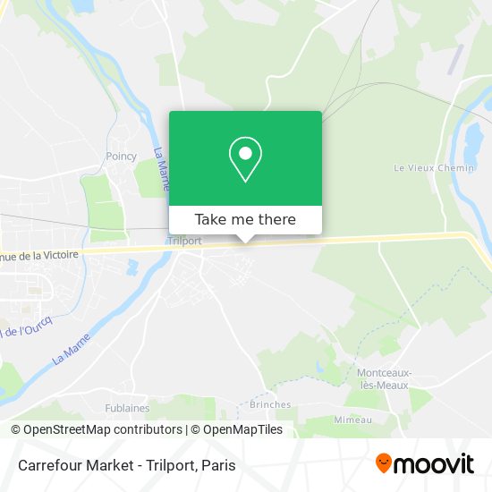 Carrefour Market - Trilport map