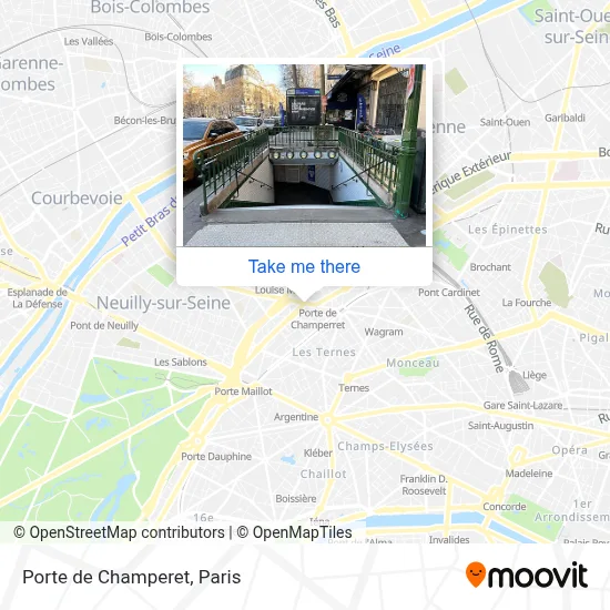 Porte de Champeret map