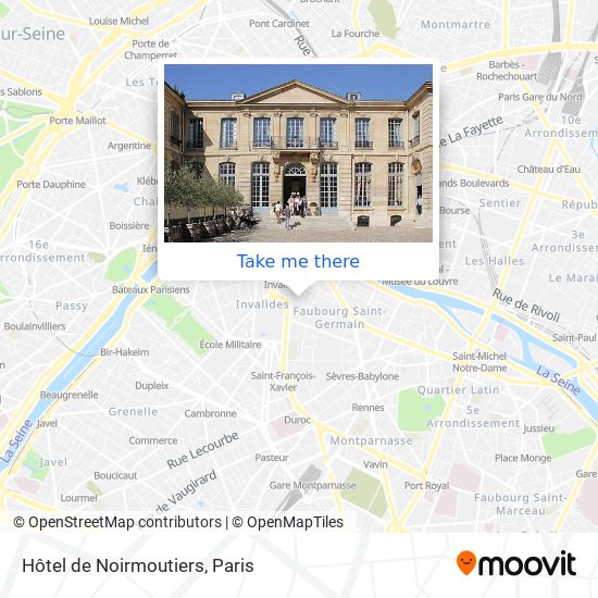 Hôtel de Noirmoutiers map