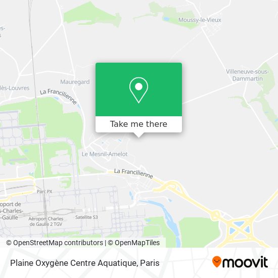 Plaine Oxygène Centre Aquatique map