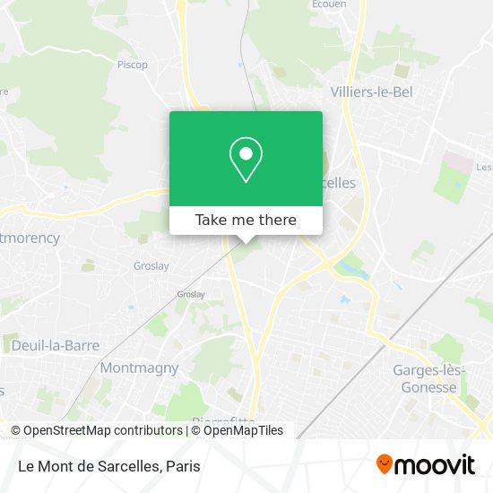 Le Mont de Sarcelles map