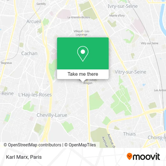 Karl Marx map