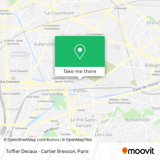 Toffier Decaux - Cartier Bresson map