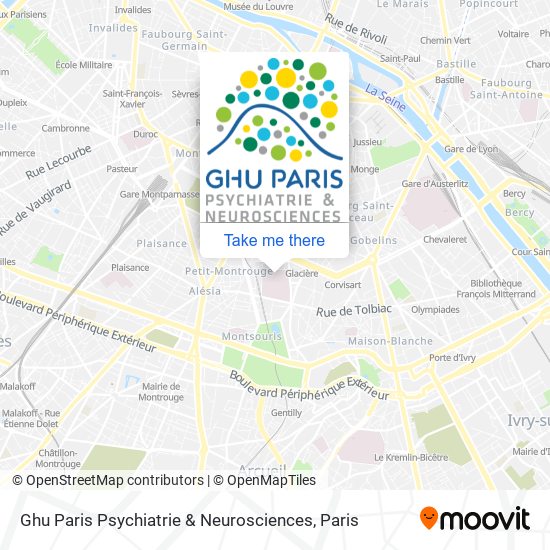 Ghu Paris Psychiatrie & Neurosciences map