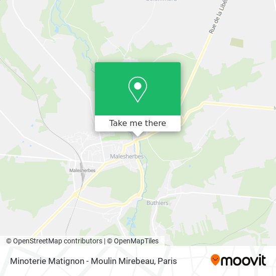 Minoterie Matignon - Moulin Mirebeau map