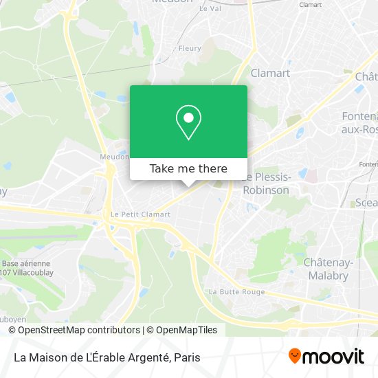 La Maison de L'Érable Argenté map