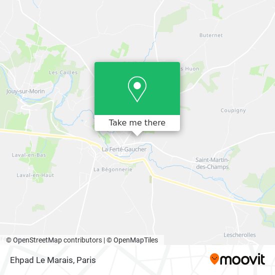 Ehpad Le Marais map