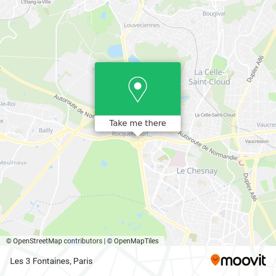 Les 3 Fontaines map