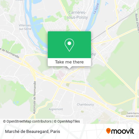 Marché de Beauregard map