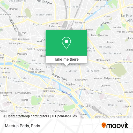 Meetup Paris map
