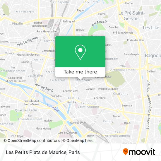 Les Petits Plats de Maurice map