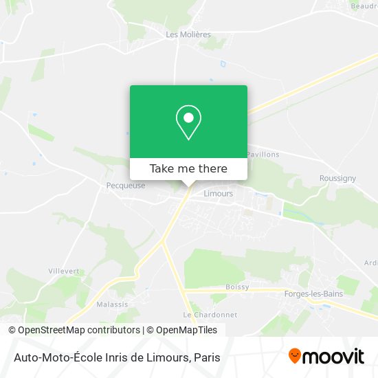 Mapa Auto-Moto-École Inris de Limours