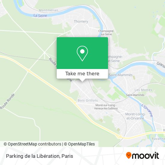 Parking de la Libération map