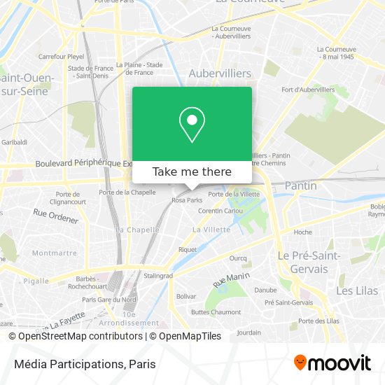 Média Participations map