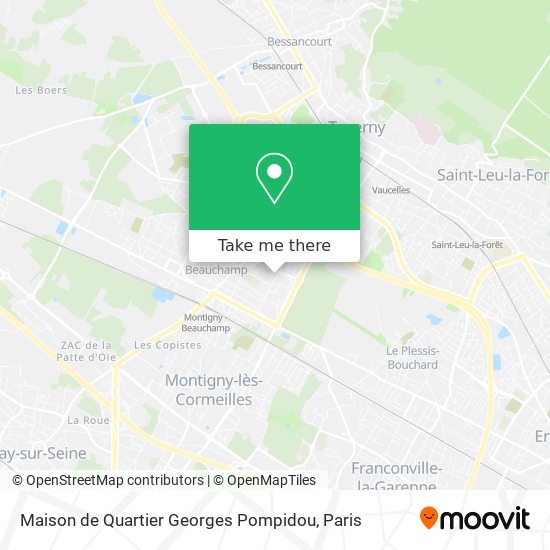 Mapa Maison de Quartier Georges Pompidou