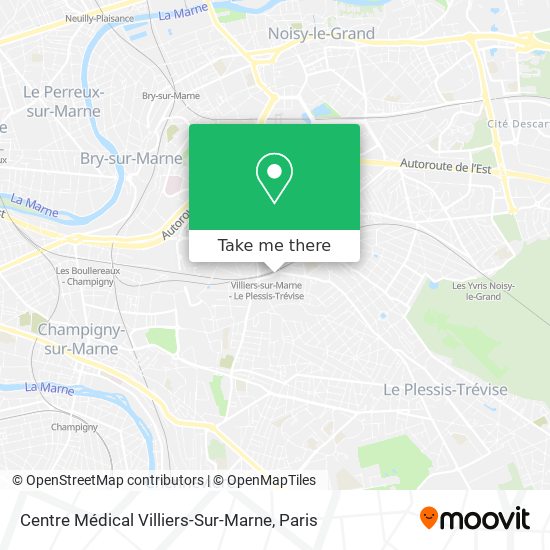 Mapa Centre Médical Villiers-Sur-Marne