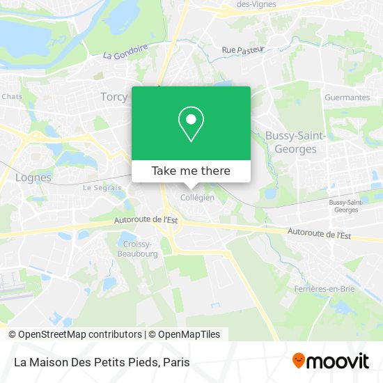 La Maison Des Petits Pieds map