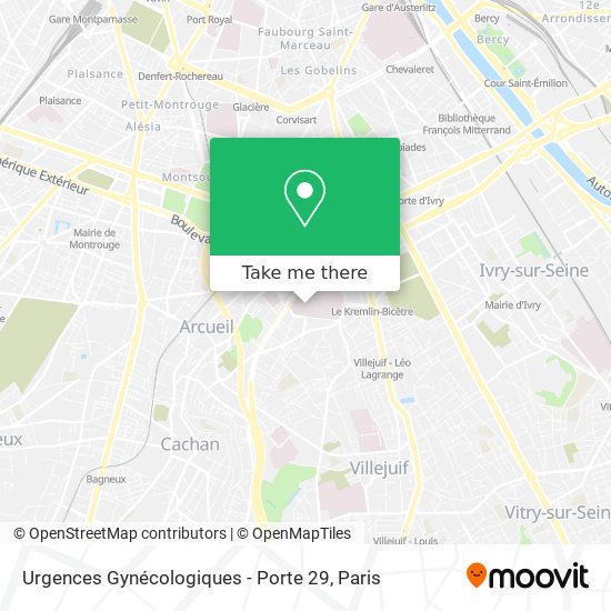 Urgences Gynécologiques - Porte 29 map