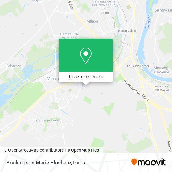 Mapa Boulangerie Marie Blachère