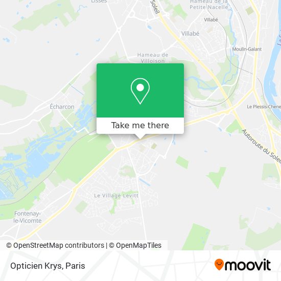 Mapa Opticien Krys