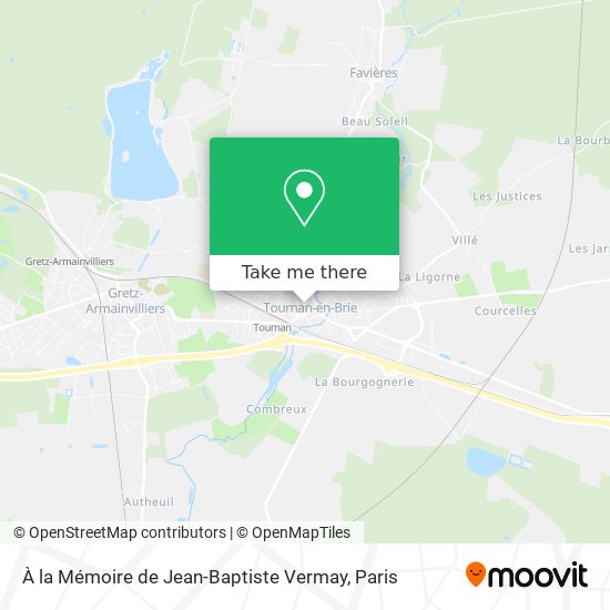 À la Mémoire de Jean-Baptiste Vermay map
