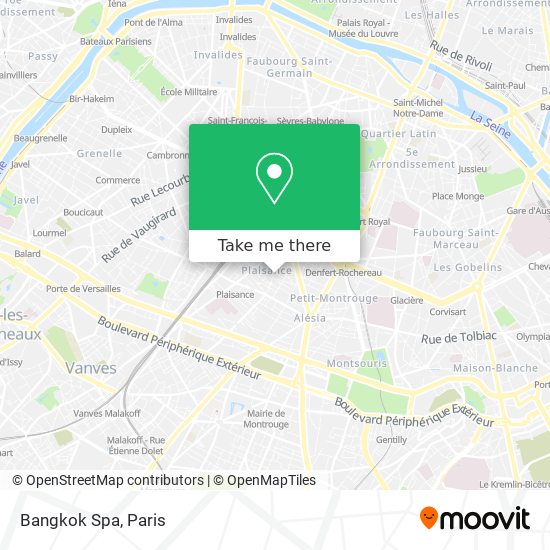 Bangkok Spa map