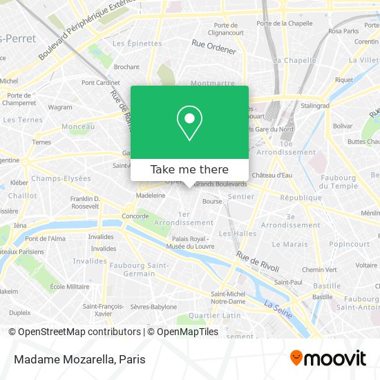 Madame Mozarella map
