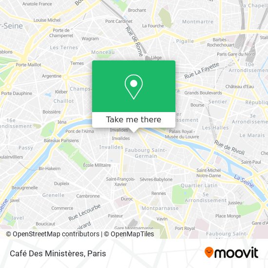 Café Des Ministères map