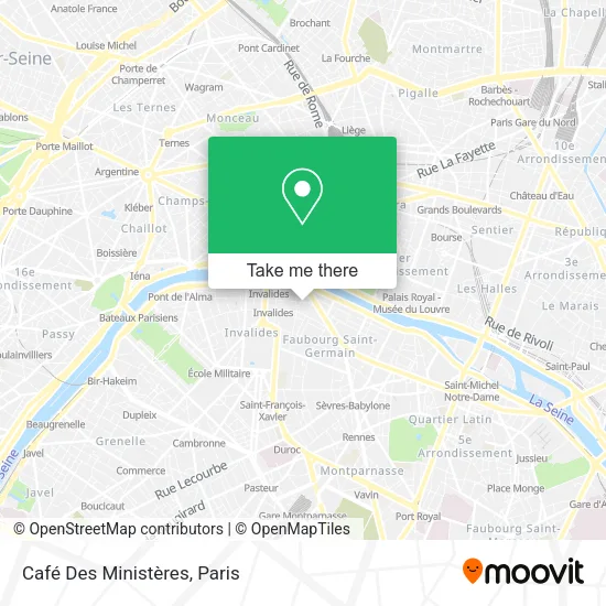 Café Des Ministères map
