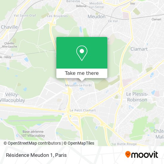 Résidence Meudon 1 map