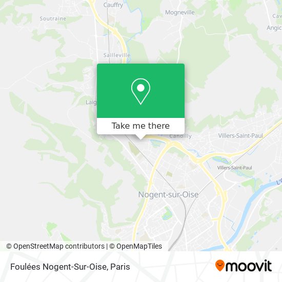 Foulées Nogent-Sur-Oise map