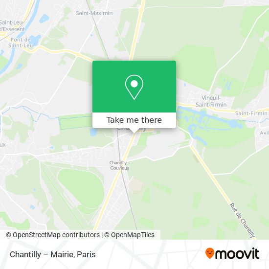 Chantilly – Mairie map
