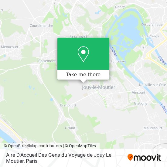 Aire D'Accueil Des Gens du Voyage de Jouy Le Moutier map