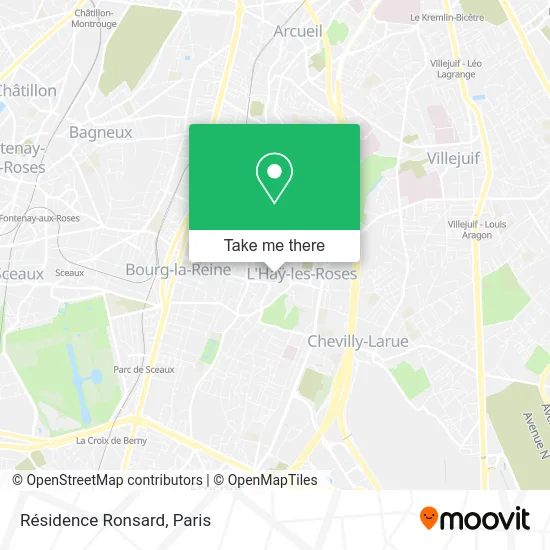 Résidence Ronsard map