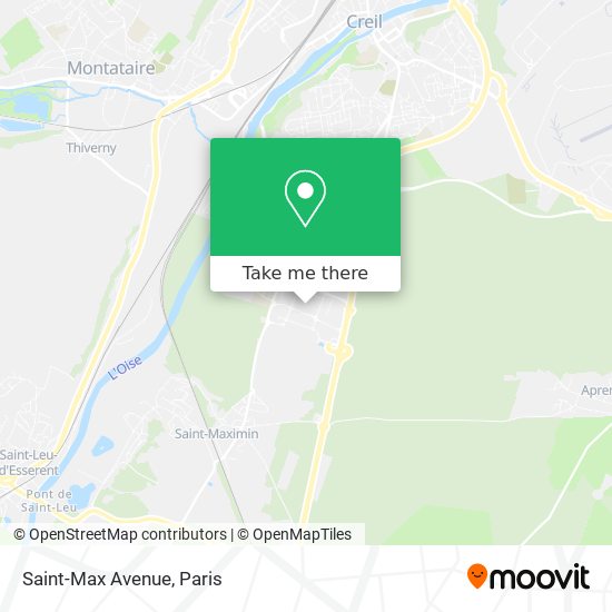 Mapa Saint-Max Avenue