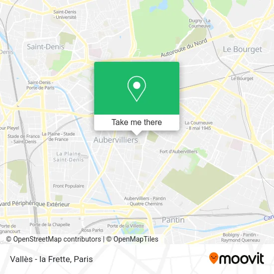 Vallès - la Frette map